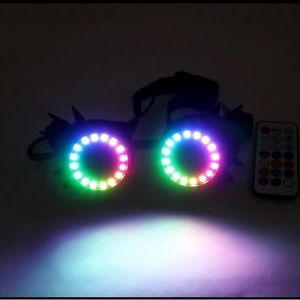 LED Steampunk Goggles- awesome for festivals raves Halloween etc!